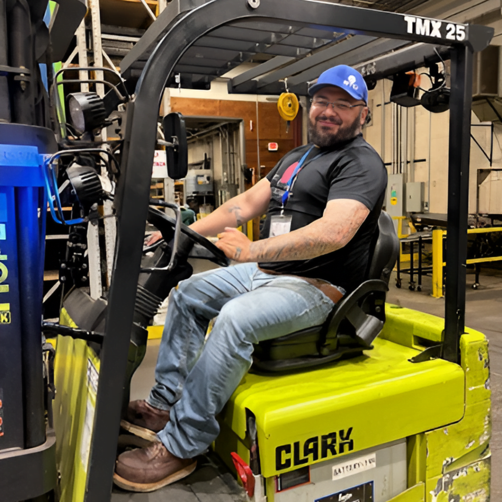 Jess works in the stamping department at BTD Detroit Lakes